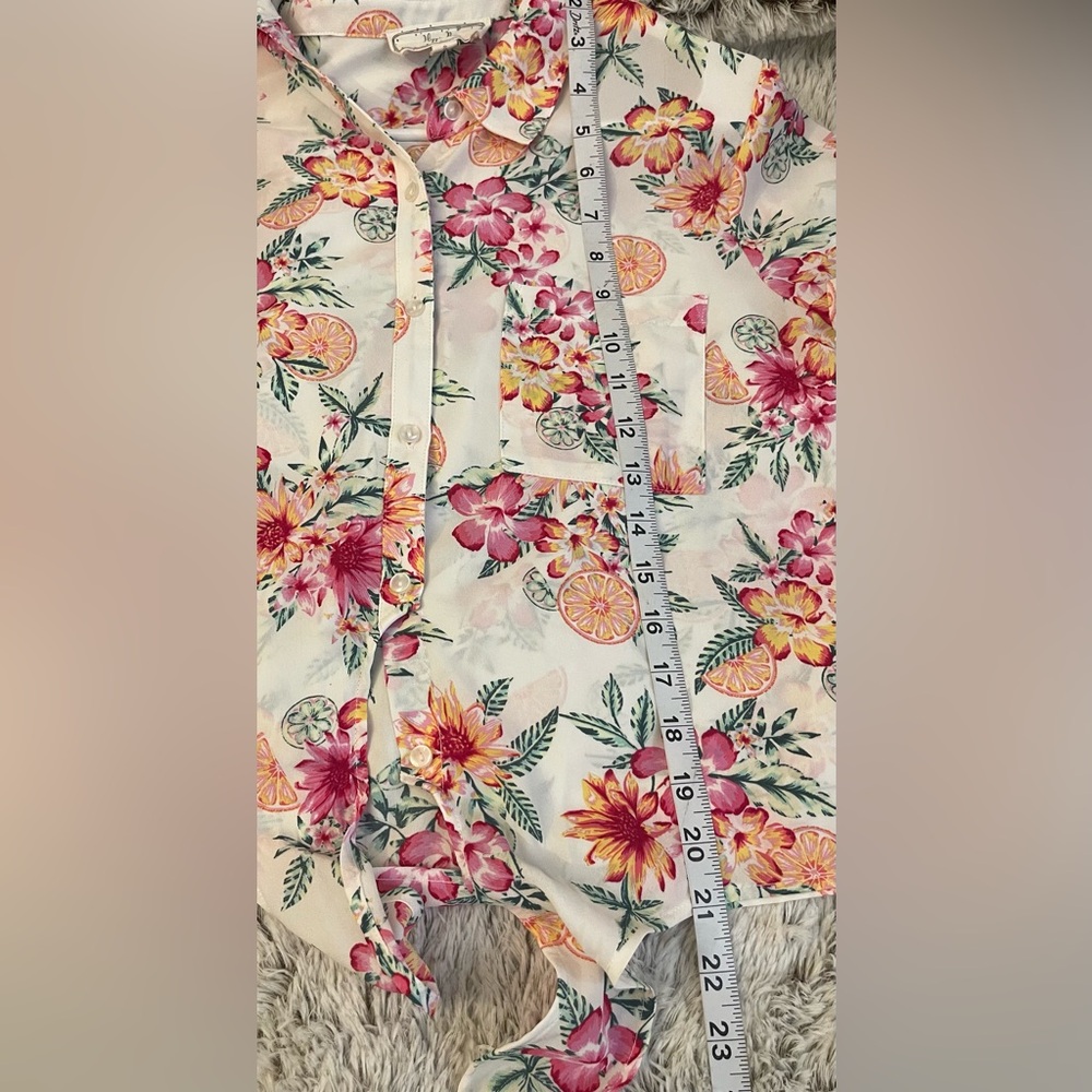 💜💎Floral Button-Up Shirt - Picture 11 of 13